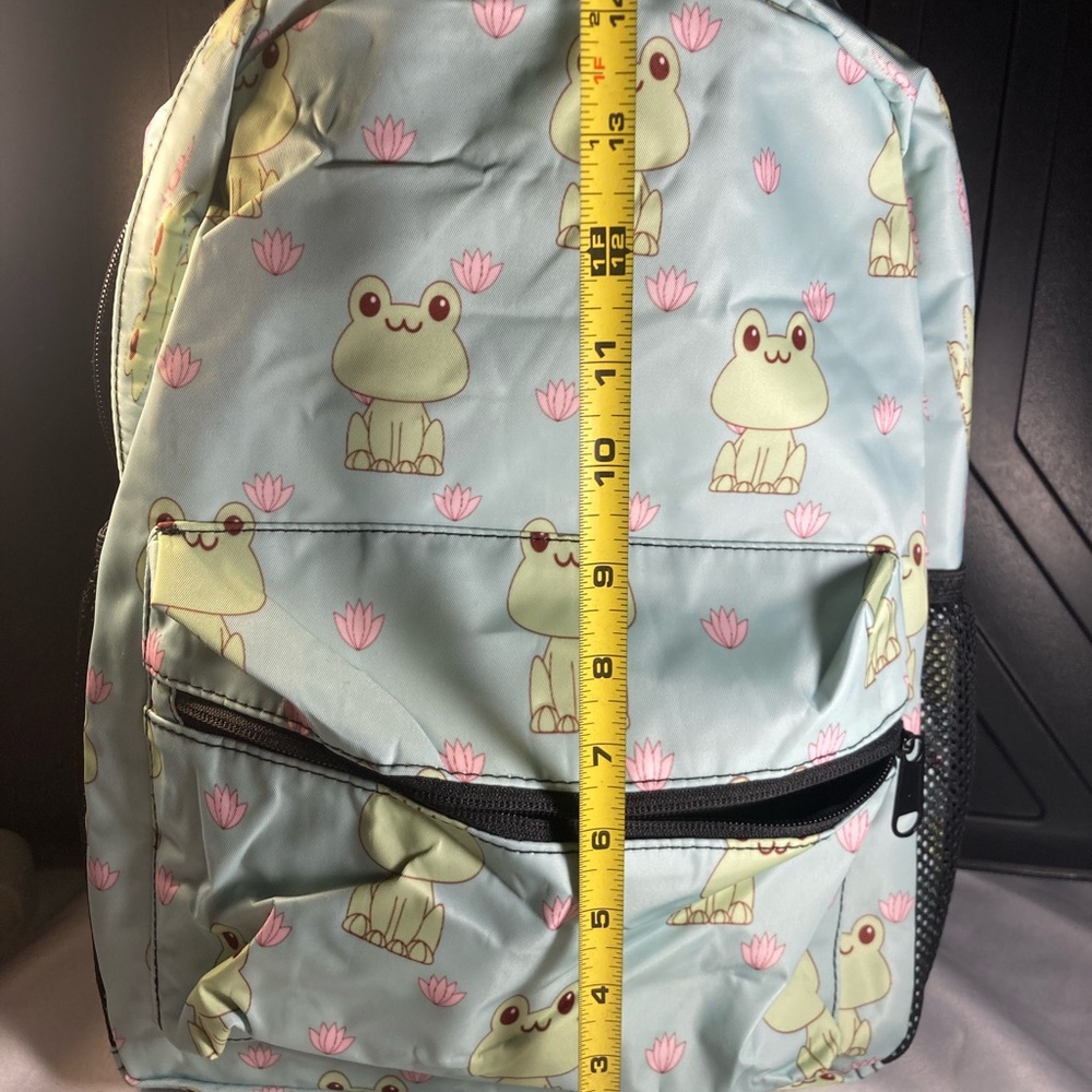 Backpack spring  frog flower